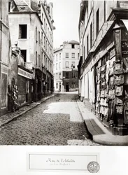 1858-78年、パリのムフタール通りから出たRue de l&39;Arbalete